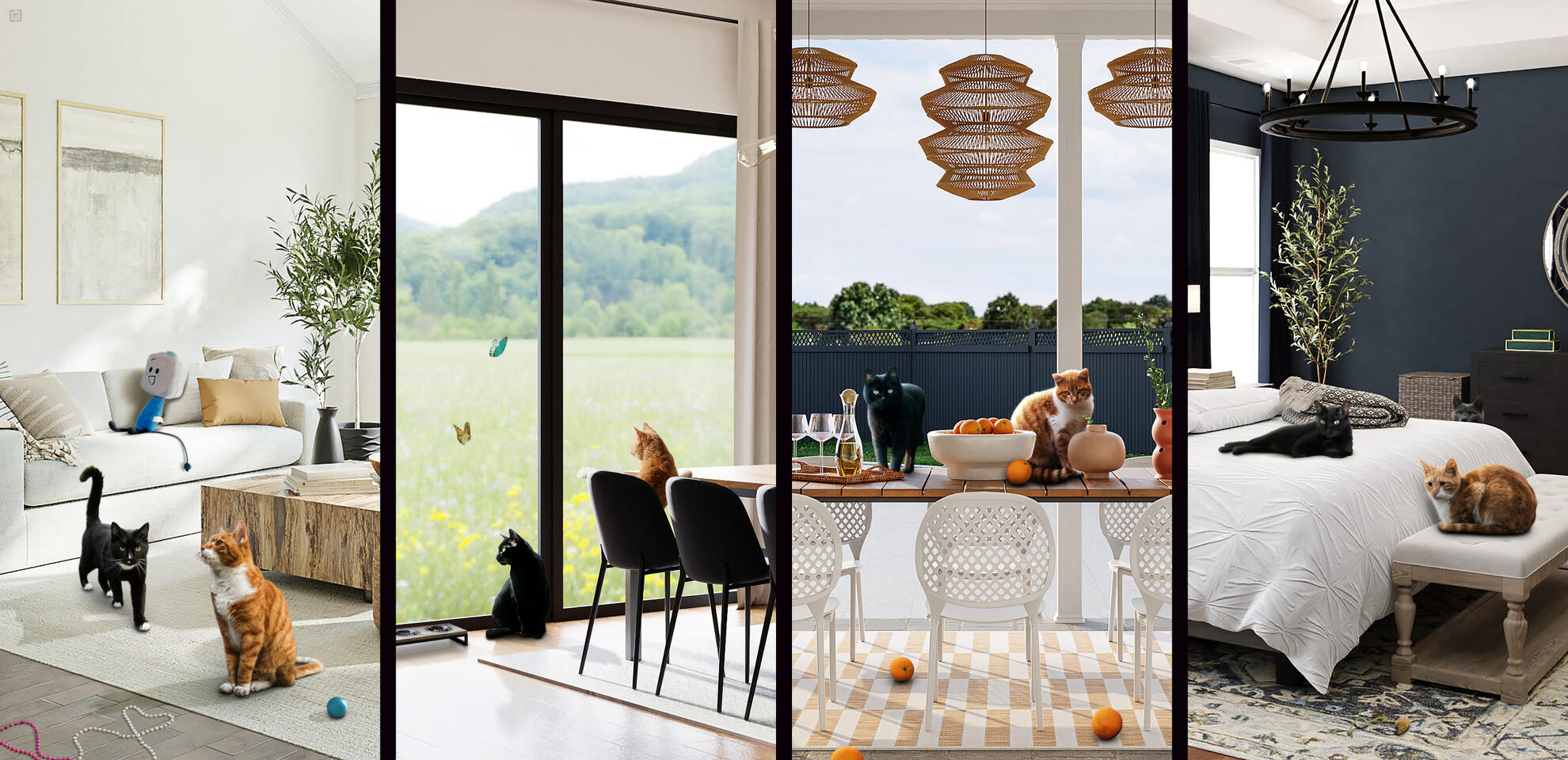 A Tale of Two Cats*, 2023 Adobe Photoshop