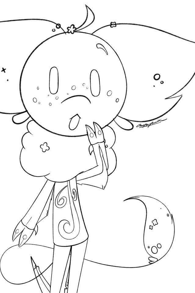 Art Fight 2024: Attack 2 (sketch), 2024 Procreate feat. Jade Magni