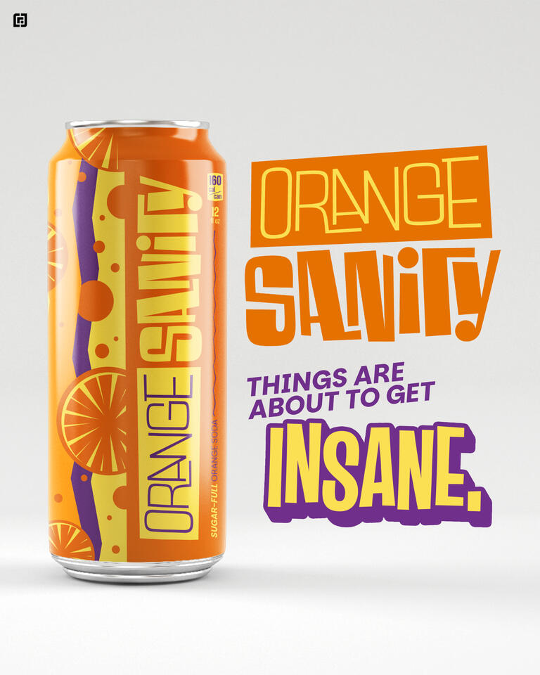 Orange-Sanity*, 2024 Adobe Illustrator and Photoshop