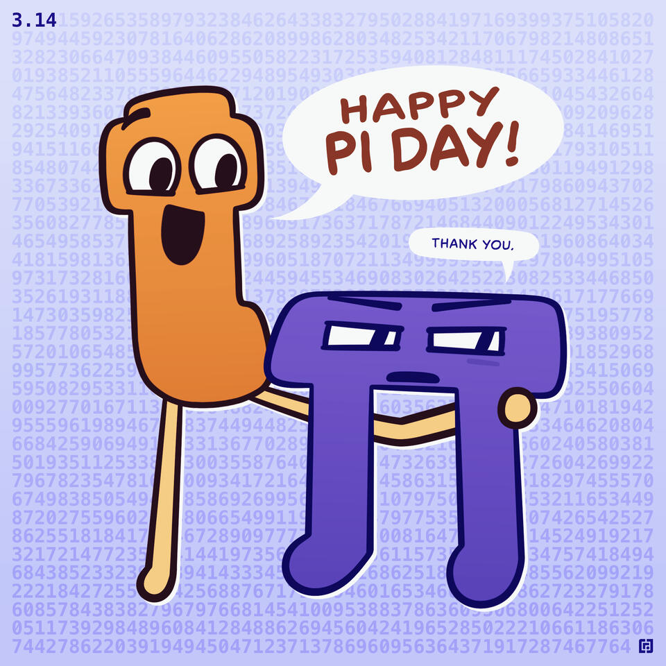 Happy Pi Day!, 2024 Procreate feat. Pi